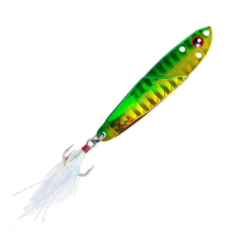 1PC Metal Jig 3D Fish Bait Tac - Fishing Lure Spoon 评论和价格