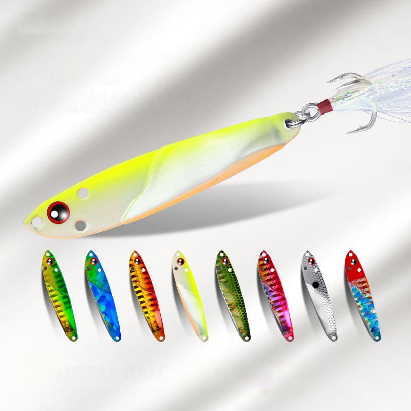 1PC Metal Jig 3D Fish Bait Tac - Fishing Lure Spoon 评论和价格