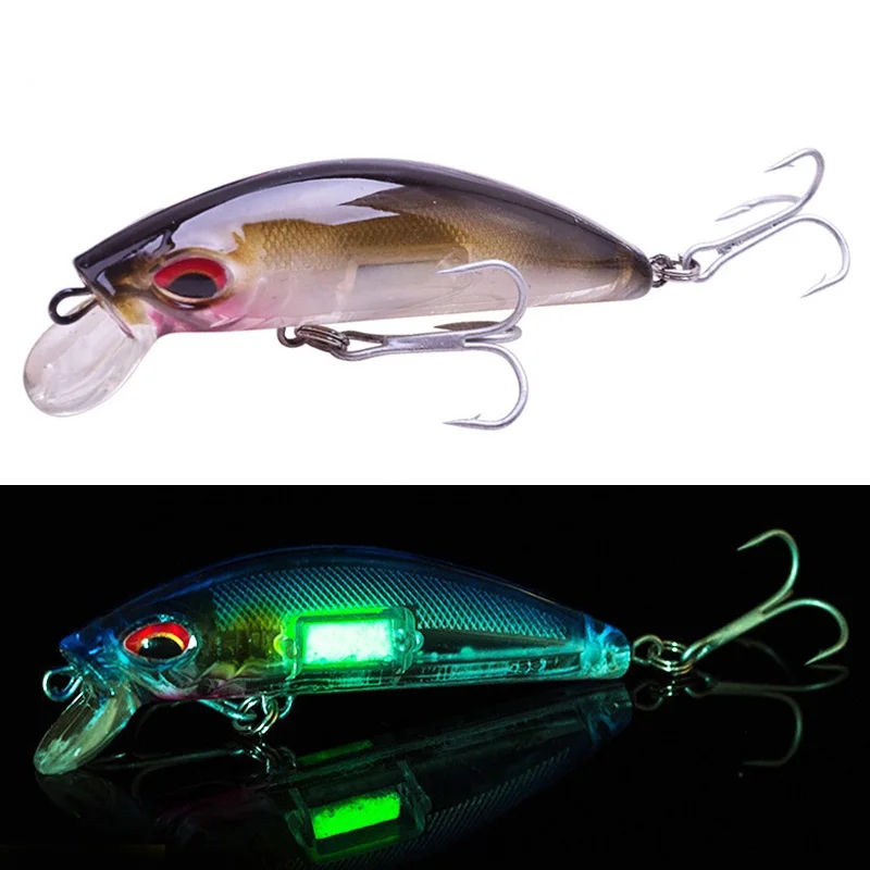 3D Eyes Luminous Minnow Fishin - Fishing Lure Crankbait 评论和价格