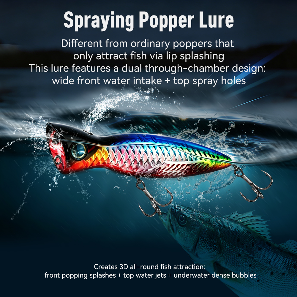 Kingdom Basstaor Popper Lure 9 - Fishing Lure Popper 评论和价格