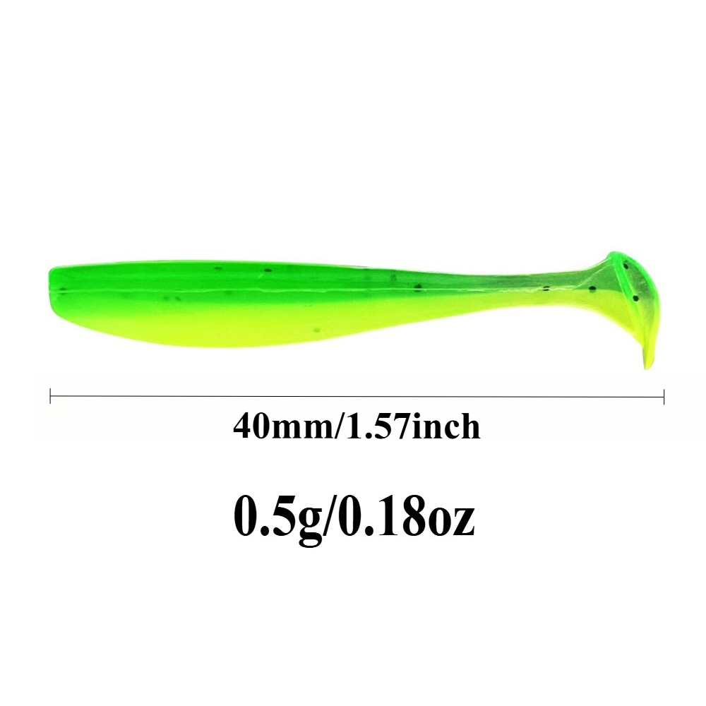 40pcs Micro Soft Fishing Lures - Fishing Lure Swimbait 评论和价格