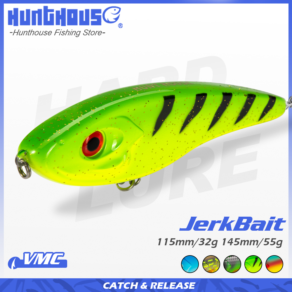 Hunthouse Jerkbait Musky Buste - Fishing Lure Swimbait 评论和价格