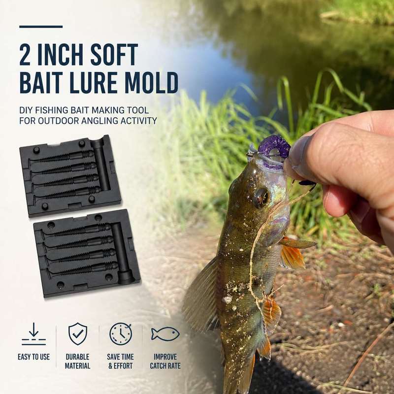 2 Inch Soft Bait Lure Mold DIY - Fishing Lure Making Kit 评论和价格