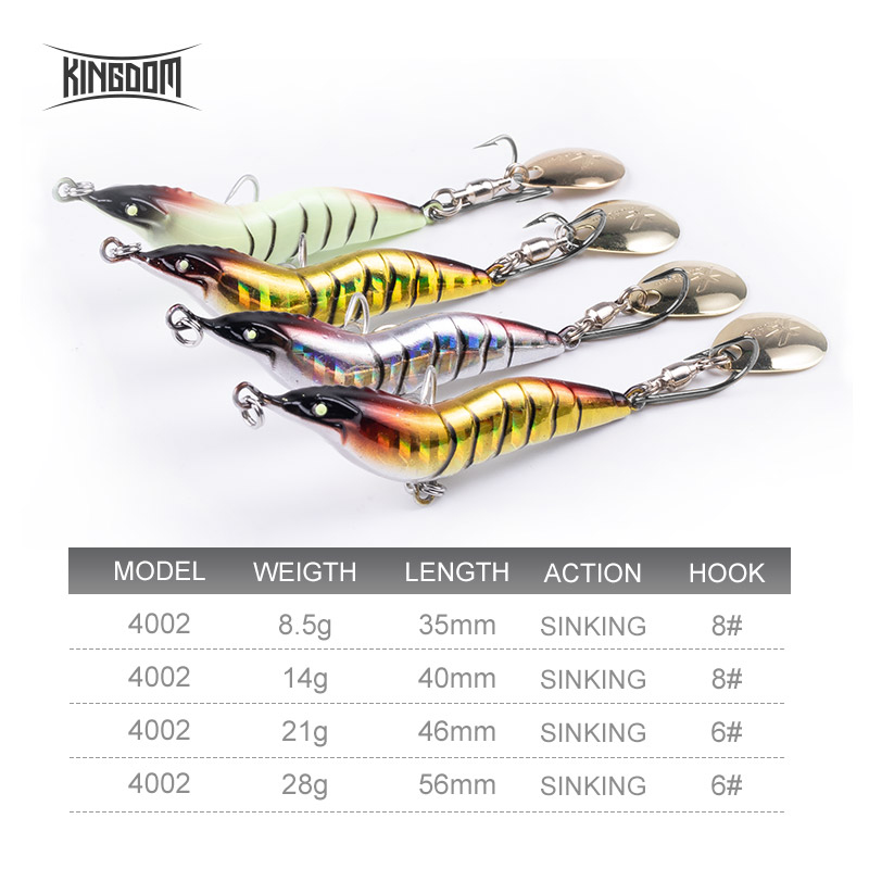 KINGDOM Shrimp Fishing Lure Me - Fishing Lure Blade Bait 评论和价格
