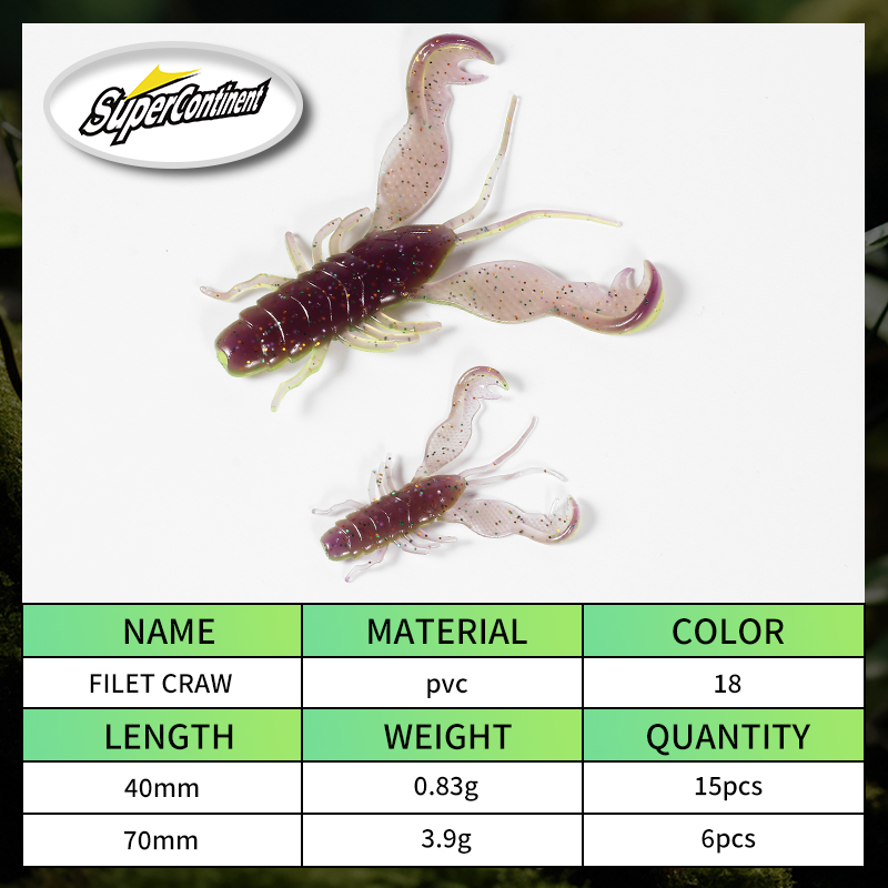 2023 Supercontinent Filet Craw - Fishing Lure Spinnerbait 评论和价格